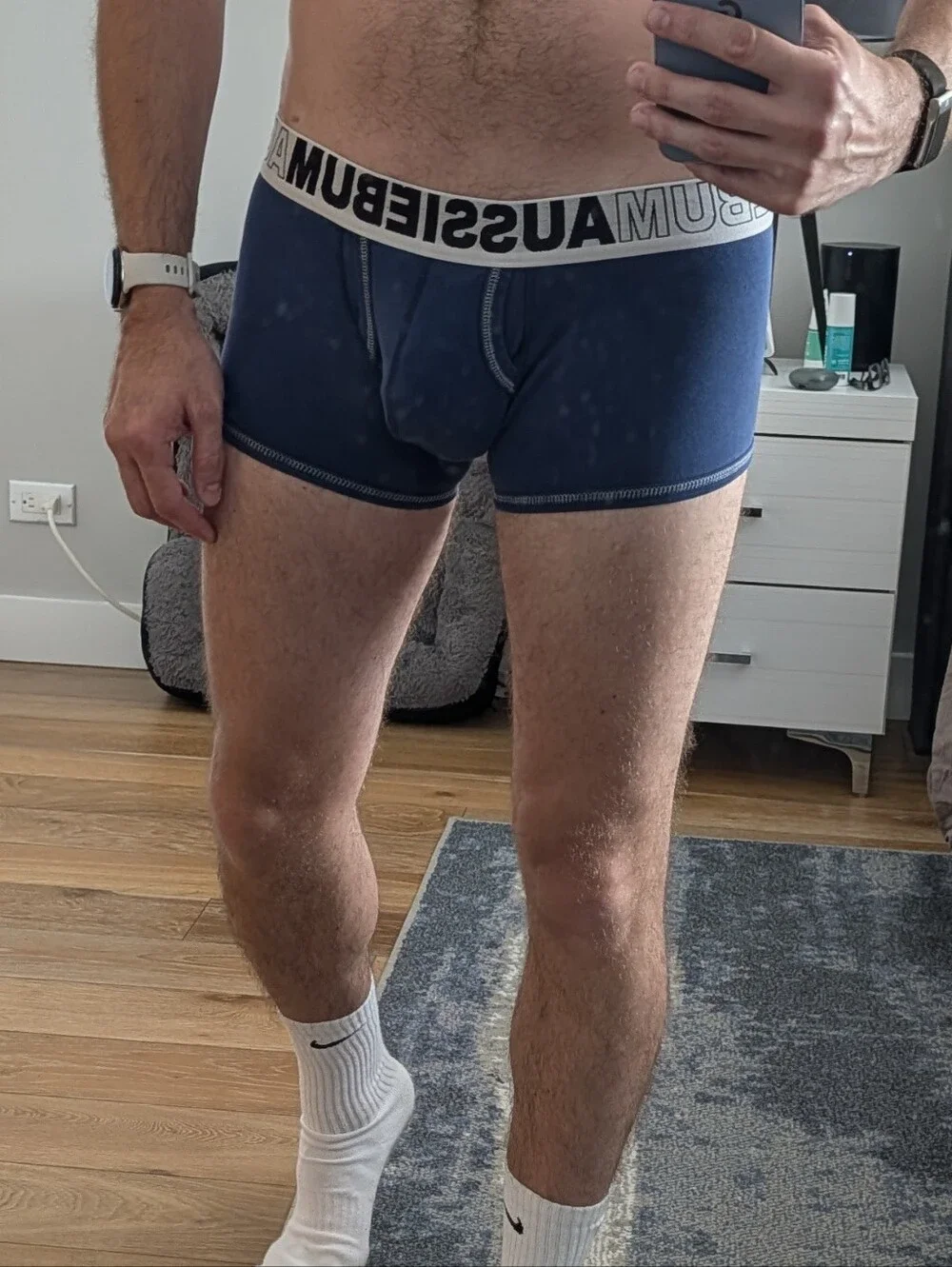 AussieBum Navy Blue Trunks